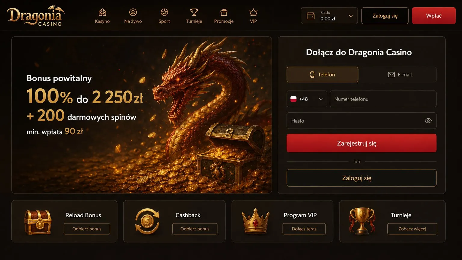 Problemy z Dragonia Casino logowanie i rozwiązania